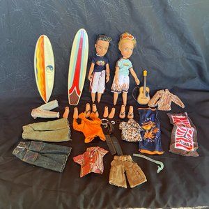 Vintage 2003 Bratz Boyz X2 with accessories